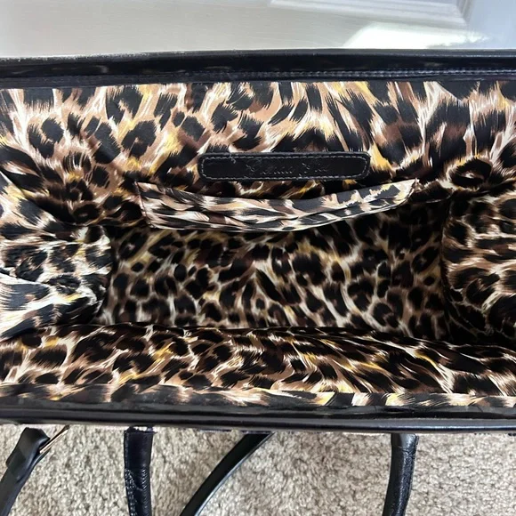 Glenda Gies chenille tapestry satchel purse